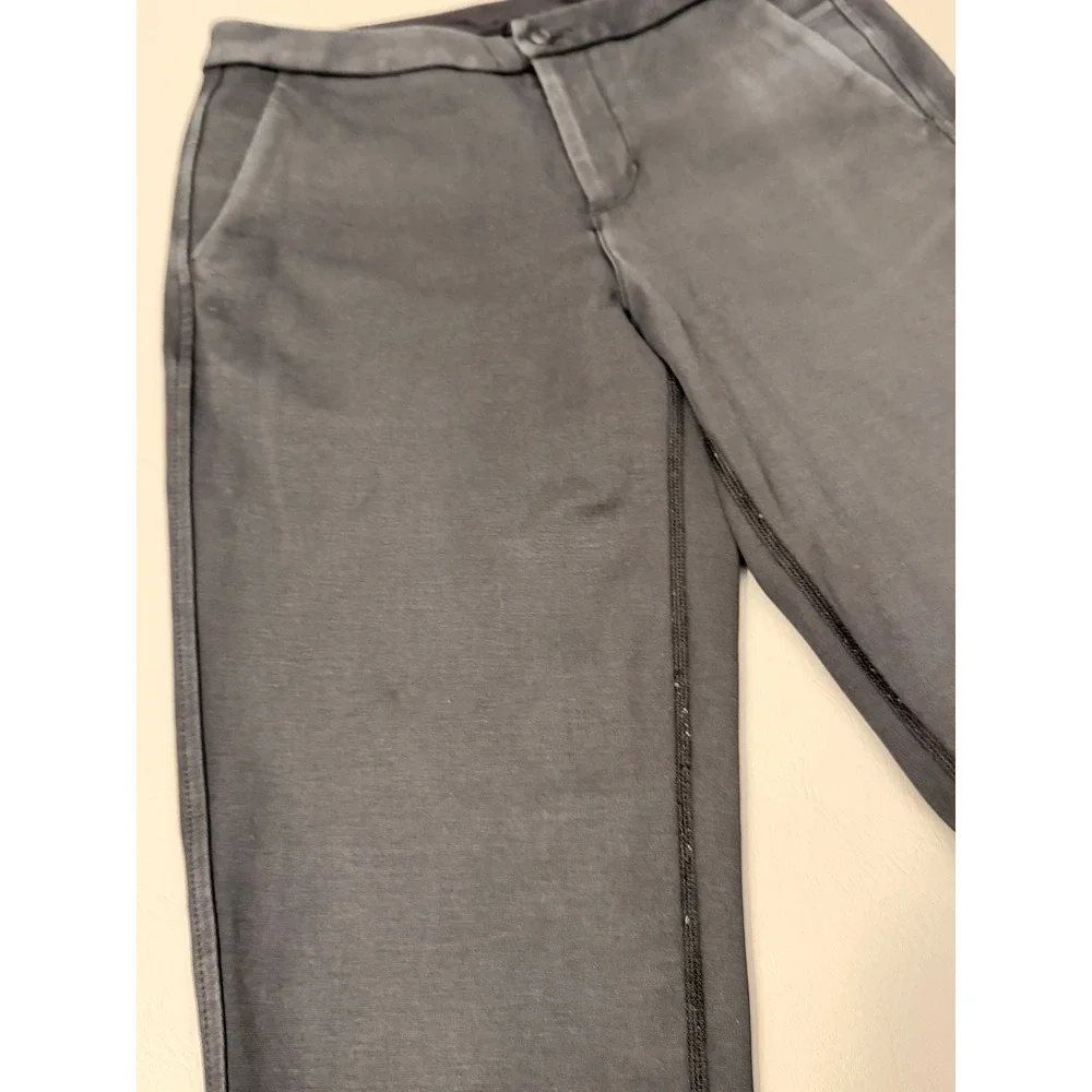 Lululemon Women's Charcoal Grey‎ Stretch Straight Leg Ankle Pants Casual Size 4